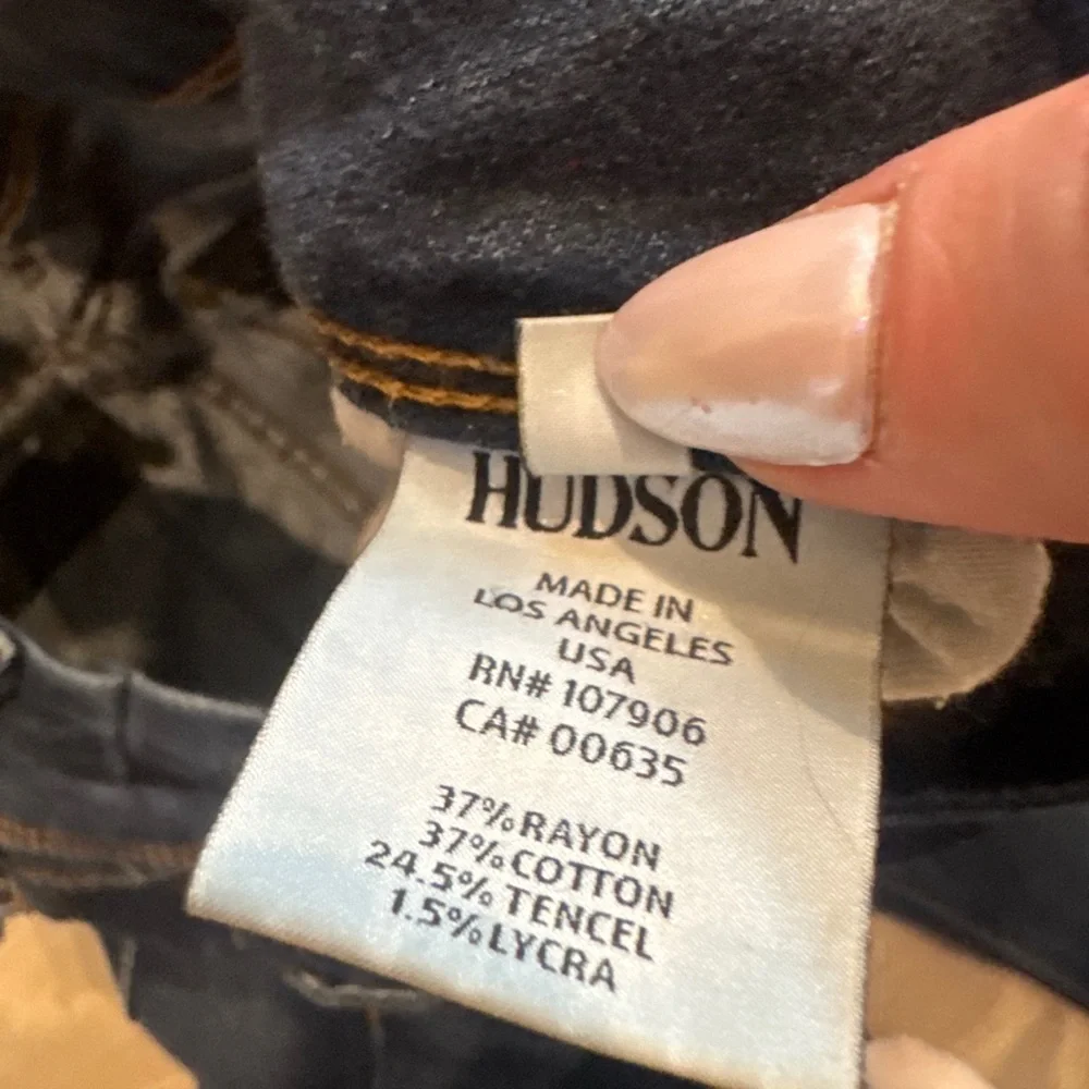 Hudson Beth Baby Bootcut Jeans - Dark Wash Flap Pocket - Size 30 fits like 27/28 - Picture 3 of 5